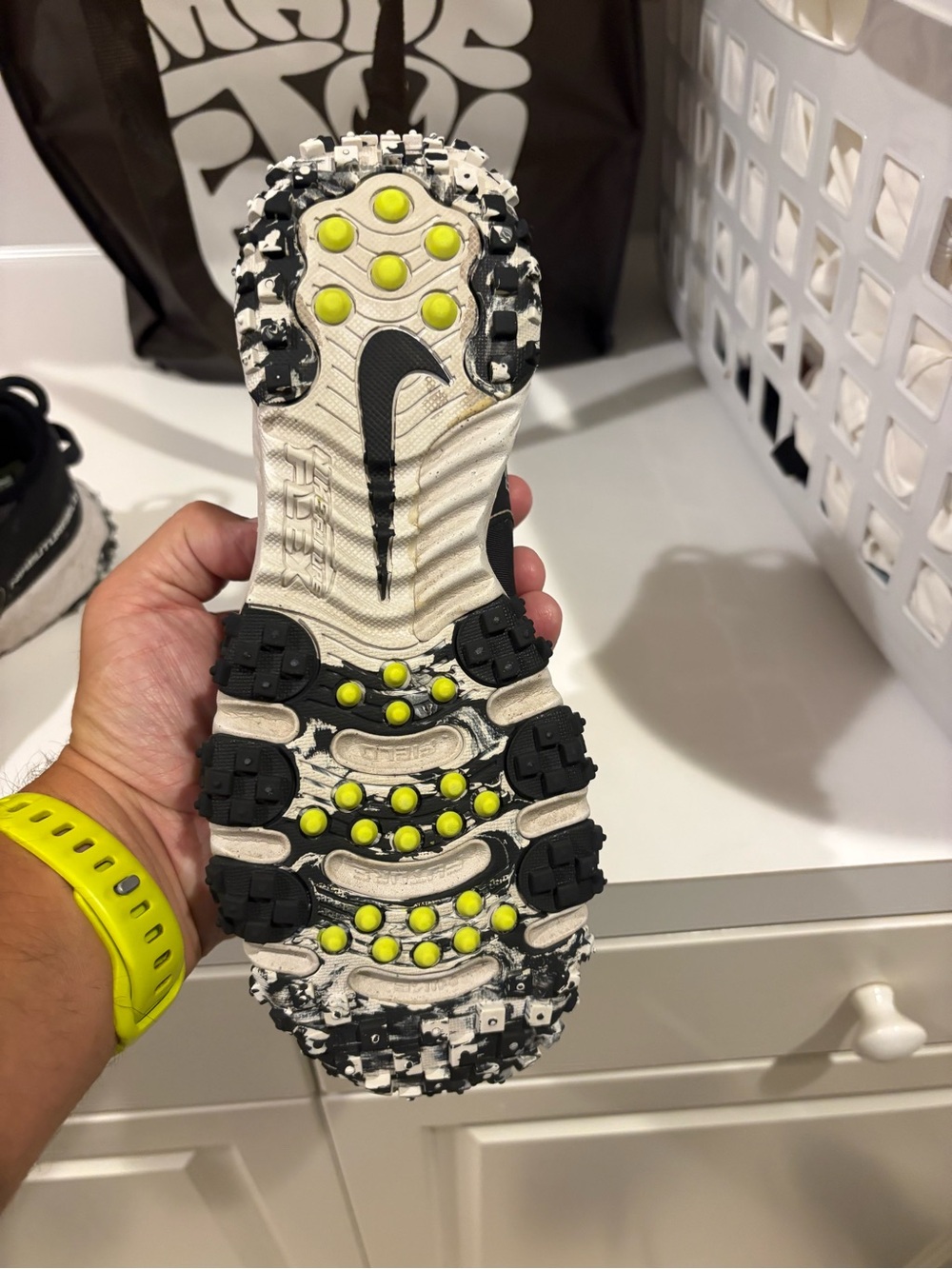Nike Future Turf Cleat Black & white 4.5